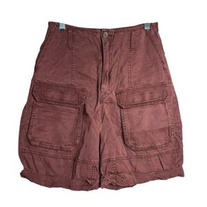 Free People Women's High Waist Rust Shorts